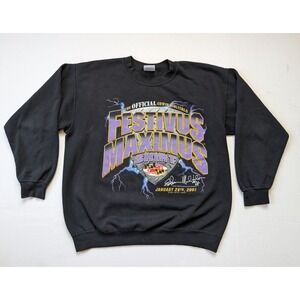 Vintage Festivus Maximus Sweatshirt Mens Large Edwin Mulitalo Baltimore Ravens